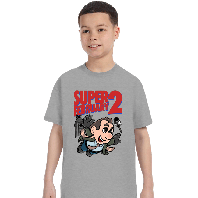 Daily_Deal_Shirts T-Shirts, Youth / XS / Sports Grey Super Ground Hog Day