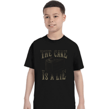 Load image into Gallery viewer, Shirts T-Shirts, Youth / XS / Black The Cake Is A Lie

