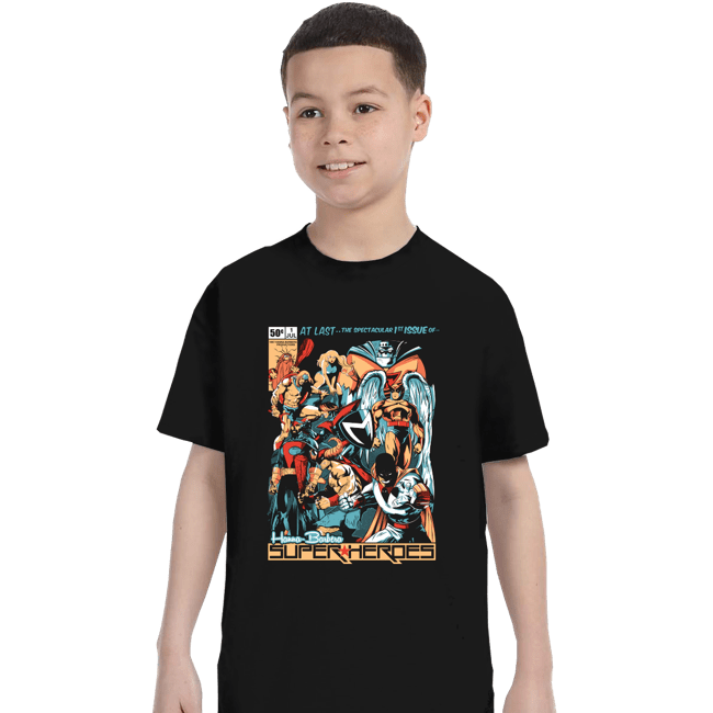 Secret_Shirts T-Shirts, Youth / XS / Black HB Superheroes
