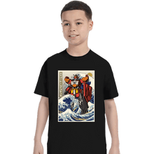 Load image into Gallery viewer, Daily_Deal_Shirts T-Shirts, Youth / XS / Black Heavyarms Wave
