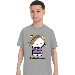 Secret_Shirts T-Shirts, Youth / XS / Sports Grey Karen Kitty