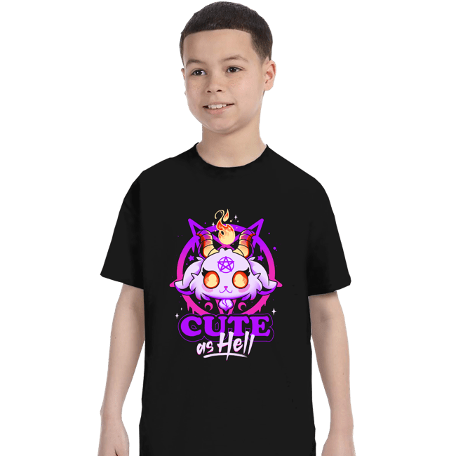Daily_Deal_Shirts T-Shirts, Youth / XS / Black Cute As Hell Tee