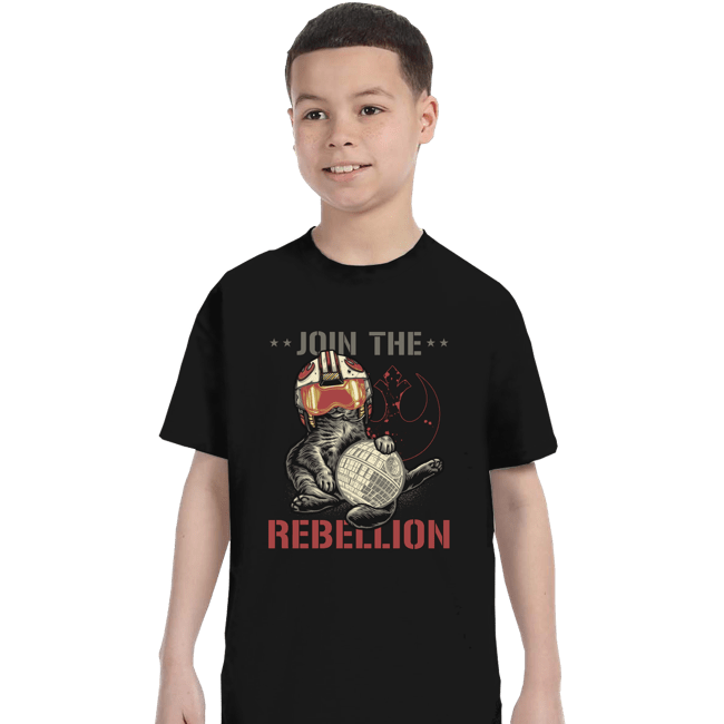 Daily_Deal_Shirts T-Shirts, Youth / XS / Black Rebel Cat