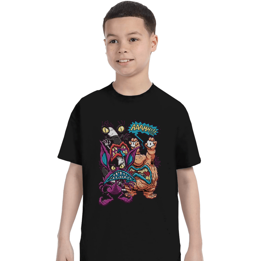 Shirts T-Shirts, Youth / XS / Black Real Monsters