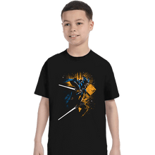 Load image into Gallery viewer, Secret_Shirts T-Shirts, Youth / XS / Black Two White Blades
