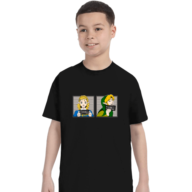 Shirts T-Shirts, Youth / XS / Black Arrested In Hyrule