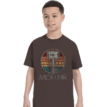 Load image into Gallery viewer, Shirts T-Shirts, Youth / XS / Dark Chocolate Retro Mjollnir
