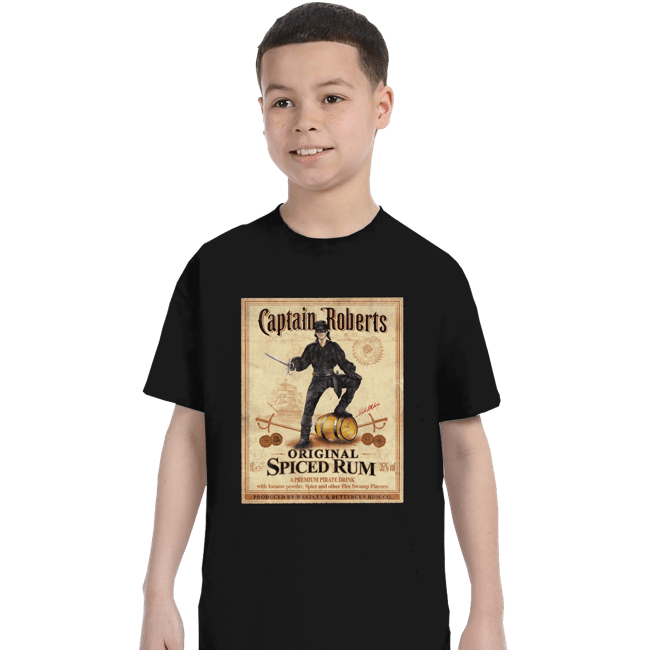 Daily_Deal_Shirts T-Shirts, Youth / XS / Black Captain Roberts Spiced Rum