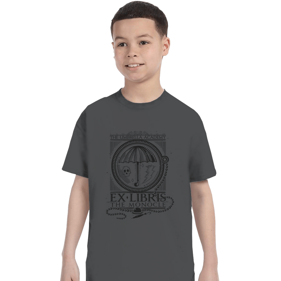 Shirts T-Shirts, Youth / XL / Charcoal The Monocle