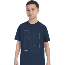 Load image into Gallery viewer, Secret_Shirts T-Shirts, Youth / XS / Navy RX 78 2 Blueprint
