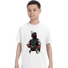 Load image into Gallery viewer, Shirts T-Shirts, Youth / XS / White Mandalorian Bounterhunter
