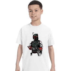 Shirts T-Shirts, Youth / XS / White Mandalorian Bounterhunter