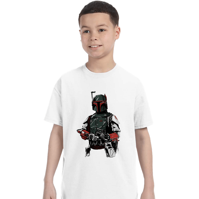 Shirts T-Shirts, Youth / XS / White Mandalorian Bounterhunter