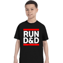 Load image into Gallery viewer, Shirts T-Shirts, Youth / XS / Black Run D&amp;D
