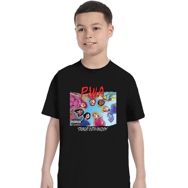 Daily_Deal_Shirts T-Shirts, Youth / XS / Black Straight Outta Kingdom