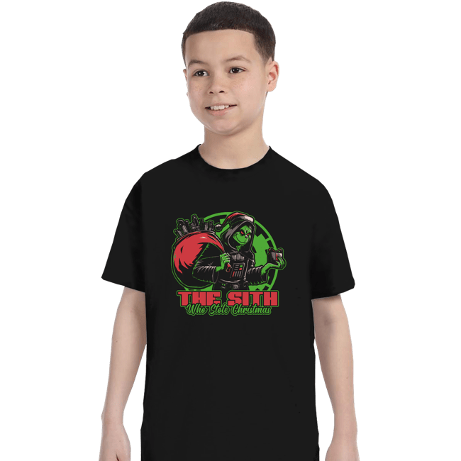 Daily_Deal_Shirts T-Shirts, Youth / XS / Black The Sith Who Stole Christmas