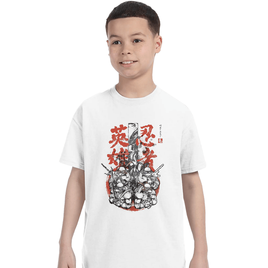 Shirts T-Shirts, Youth / XS / White Half-Shell Ninjas