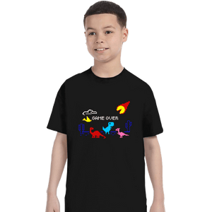 Daily_Deal_Shirts T-Shirts, Youth / XS / Black 8 Bit Extinction