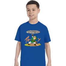 Load image into Gallery viewer, Daily_Deal_Shirts T-Shirts, Youth / XS / Royal Blue Destructo Sword
