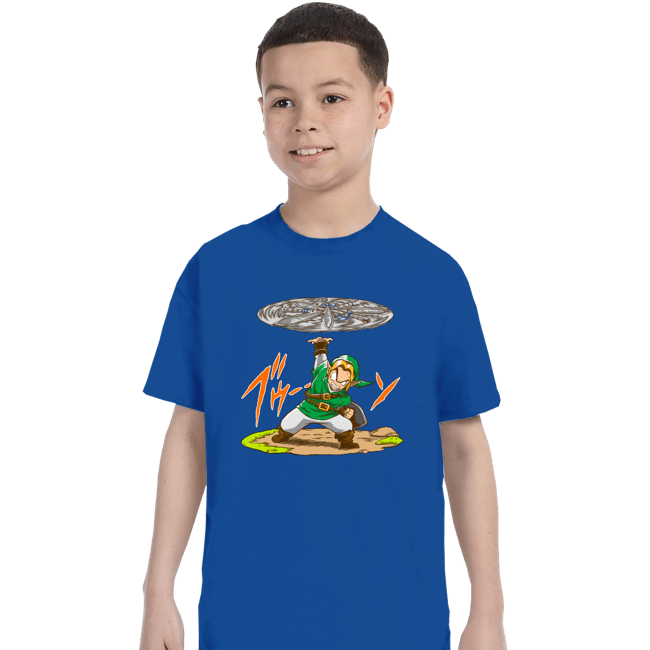 Daily_Deal_Shirts T-Shirts, Youth / XS / Royal Blue Destructo Sword