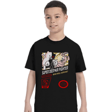 Load image into Gallery viewer, Secret_Shirts T-Shirts, Youth / XS / Black Super Despair Fighter
