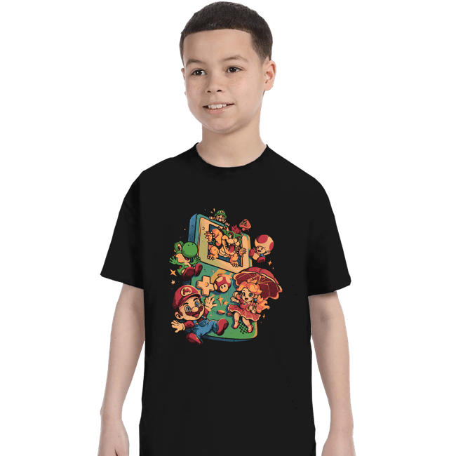 Daily_Deal_Shirts T-Shirts, Youth / XS / Black Plumber Game