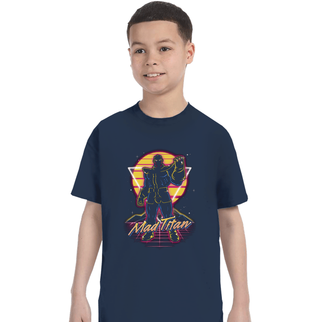 Shirts T-Shirts, Youth / XS / Navy Retro Mad Titan