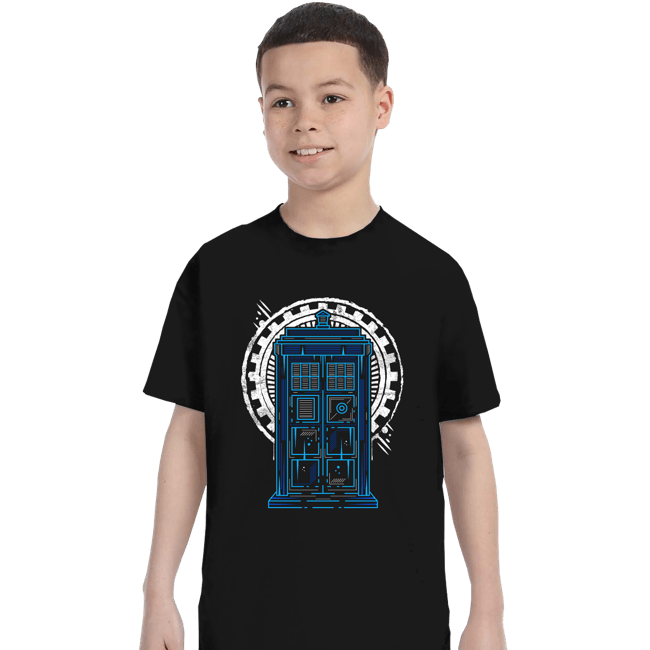 Shirts T-Shirts, Youth / XS / Black Doctor Time and Space