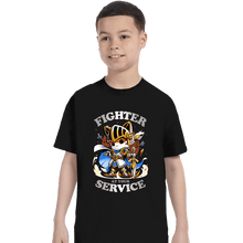 Load image into Gallery viewer, Daily_Deal_Shirts T-Shirts, Youth / XS / Black Fighter&#39;s Call
