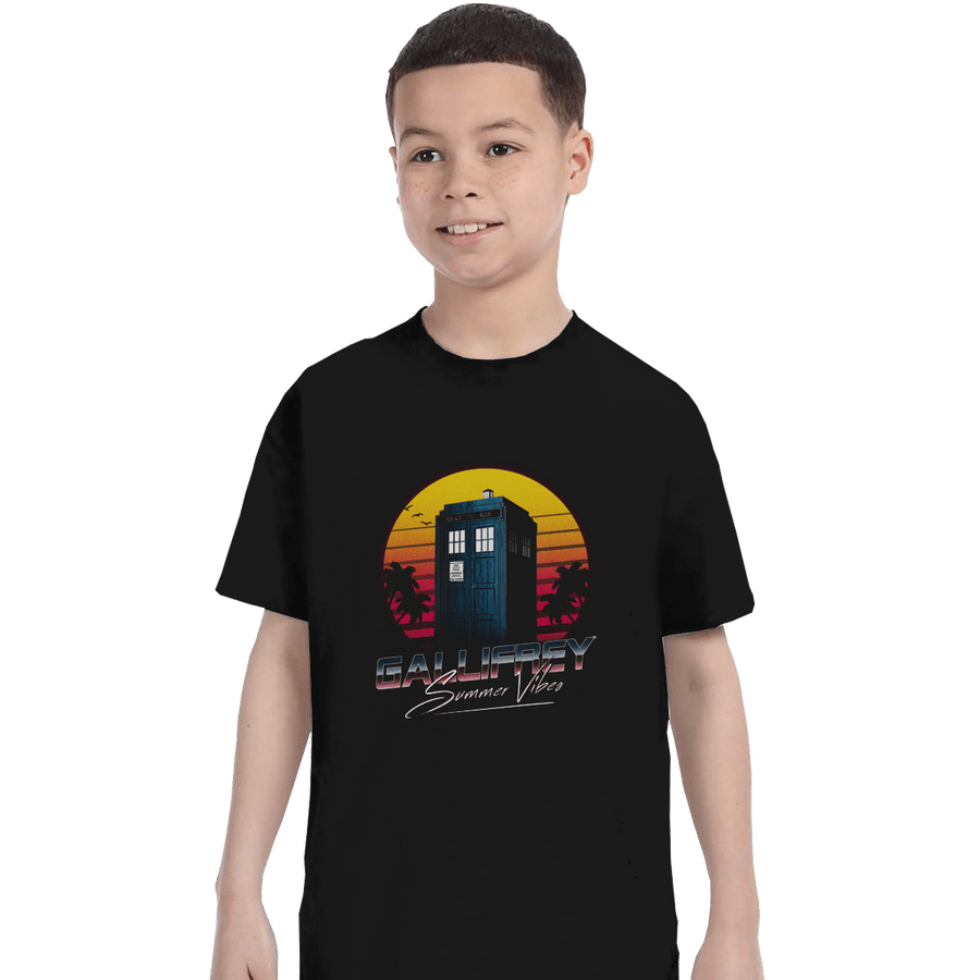 Shirts T-Shirts, Youth / XL / Black Gallifrey Summer Vibes