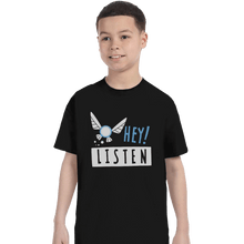 Load image into Gallery viewer, Sold_Out_Shirts T-Shirts, Youth / XS / Black Hey Shut Up!
