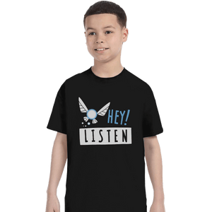 Sold_Out_Shirts T-Shirts, Youth / XS / Black Hey Shut Up!
