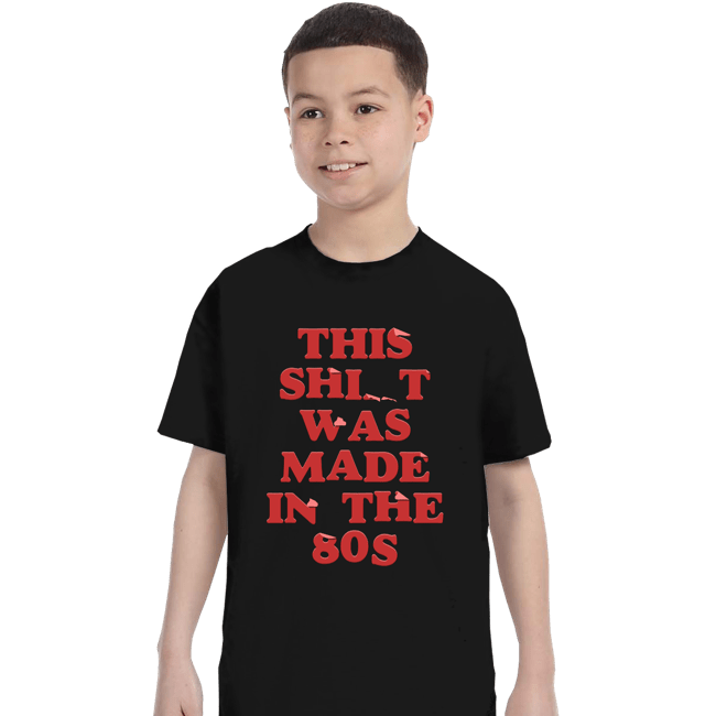 Secret_Shirts T-Shirts, Youth / XS / Black 80s Stuff