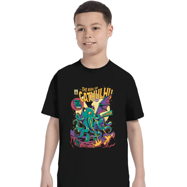Secret_Shirts T-Shirts, Youth / XS / Black Rise Of Cathulu
