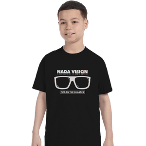 Shirts T-Shirts, Youth / XL / Black Nada Vision