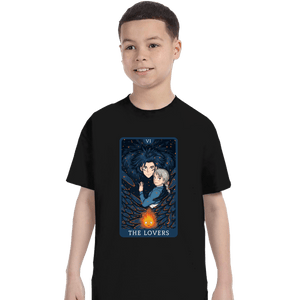 Daily_Deal_Shirts T-Shirts, Youth / XS / Black Tarot Ghibli The Lovers