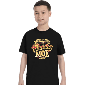Daily_Deal_Shirts T-Shirts, Youth / XS / Black Just A Flaming Moe Away