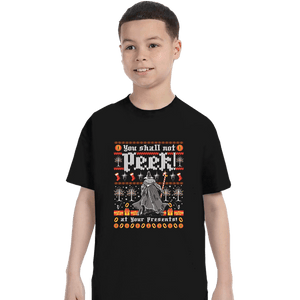 Shirts T-Shirts, Youth / XS / Black You Shall Not Peek