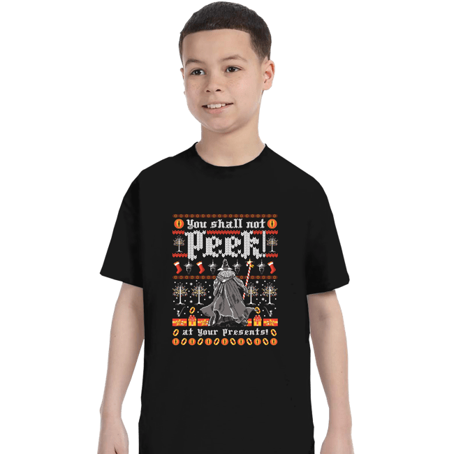 Shirts T-Shirts, Youth / XS / Black You Shall Not Peek