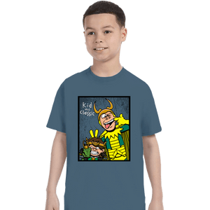 Shirts T-Shirts, Youth / XS / Indigo Blue Kid And Classic