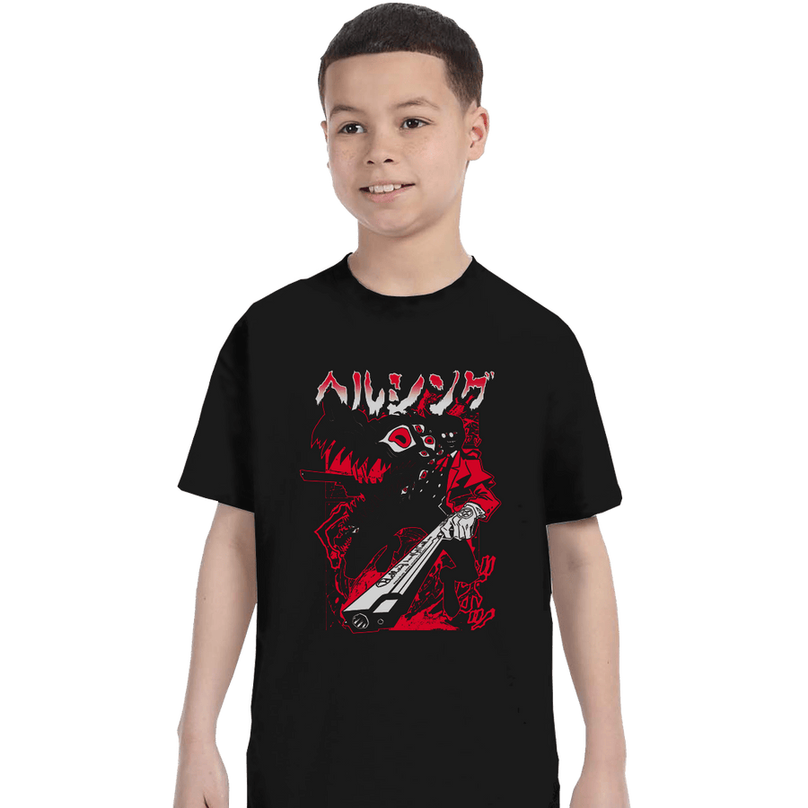 Shirts T-Shirts, Youth / XS / Black Hellsing Weapon Alucard