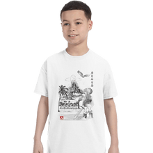 Load image into Gallery viewer, Shirts T-Shirts, Youth / XL / White Link&#39;s Awakening Sumi-e

