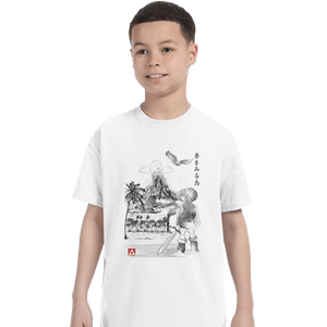 Shirts T-Shirts, Youth / XL / White Link's Awakening Sumi-e