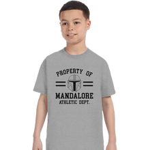 Load image into Gallery viewer, Secret_Shirts T-Shirts, Youth / XS / Sports Grey Property Of Mandalore
