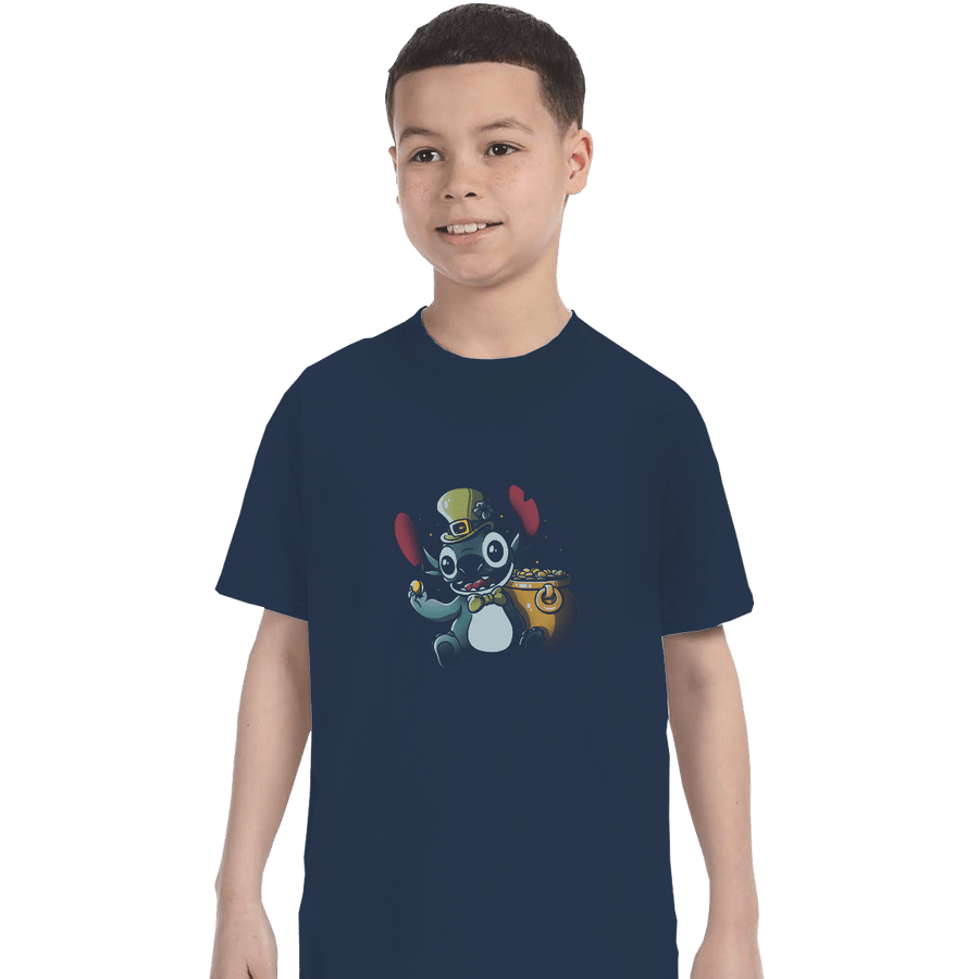 Shirts T-Shirts, Youth / XL / Navy Irish Alien