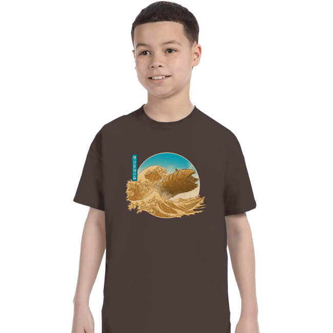 Daily_Deal_Shirts T-Shirts, Youth / XS / Dark Chocolate The Great Wave off Arrakis