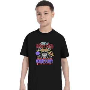 Shirts T-Shirts, Youth / XS / Black Luffy Neon
