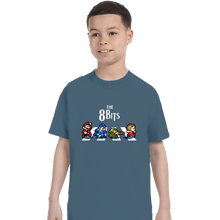 Load image into Gallery viewer, Daily_Deal_Shirts T-Shirts, Youth / XS / Indigo Blue The 8 Bits
