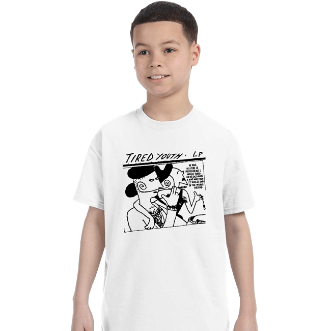 Shirts T-Shirts, Youth / XS / White Tired Youth