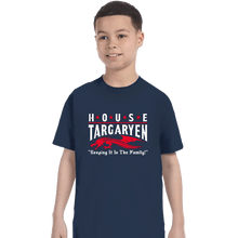 Load image into Gallery viewer, Daily_Deal_Shirts T-Shirts, Youth / XS / Navy House Targaryen
